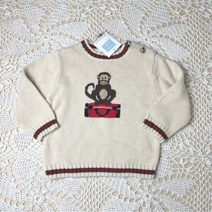 Janie and Jack Baby Boy 12-18 Months '09 World Traveler Knitted Pullover Sweater